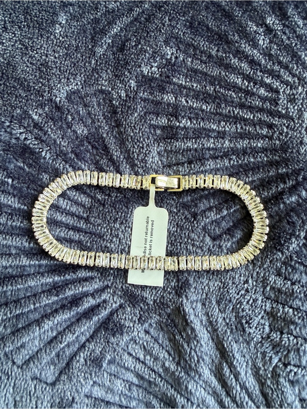 Emerald Cut CZ Crystal Sterling Silver Tennis Bracelet NEW